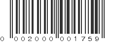 UPC 002000001759