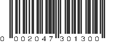 UPC 002047301300