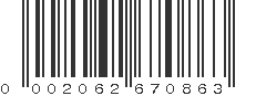 UPC 002062670863