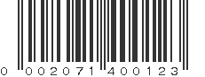 UPC 002071400123