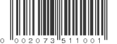 UPC 002073511001