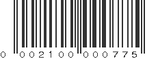 UPC 002100000775