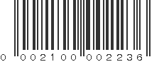 UPC 002100002236