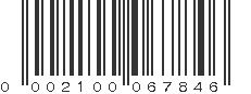 UPC 002100067846