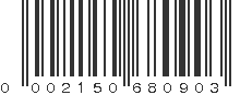 UPC 002150680903