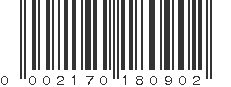 UPC 002170180902