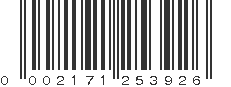 UPC 002171253926