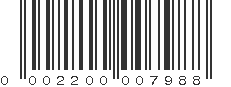 UPC 002200007988