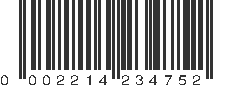 UPC 002214234752