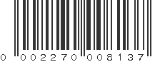 UPC 002270008137