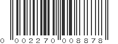 UPC 002270008878