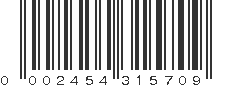 UPC 002454315709