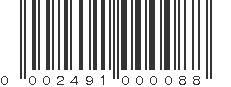 UPC 002491000088