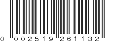 UPC 002519261132