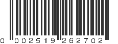 UPC 002519262702