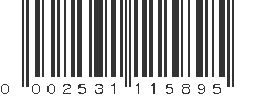 UPC 002531115895