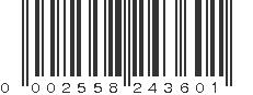 UPC 002558243601