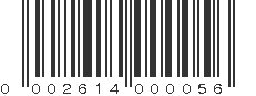 UPC 002614000056