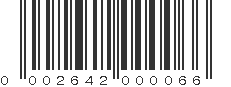 UPC 002642000066