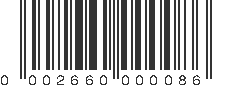 UPC 002660000086