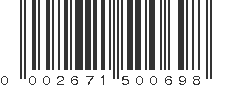 UPC 002671500698