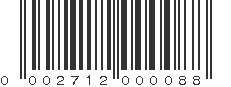 UPC 002712000088