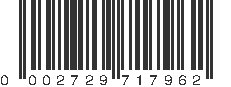 UPC 002729717962