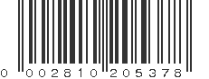 UPC 002810205378