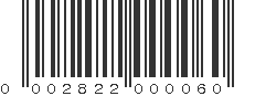 UPC 002822000060