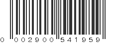 UPC 002900541959