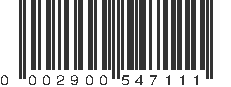 UPC 002900547111