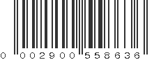 UPC 002900558636