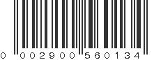 UPC 002900560134