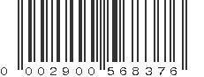 UPC 002900568376