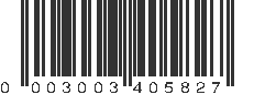 UPC 003003405827