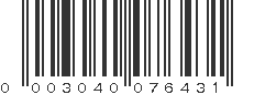 UPC 003040076431