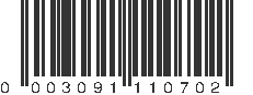 UPC 003091110702