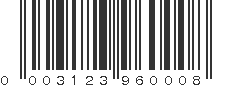 UPC 003123960008