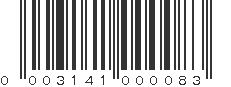 UPC 003141000083