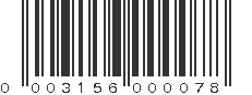 UPC 003156000078