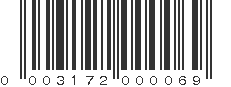 UPC 003172000069