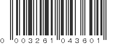 UPC 003261043601