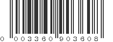 UPC 003360903608