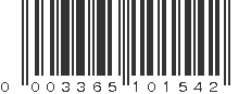 UPC 003365101542