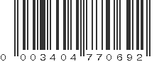 UPC 003404770692