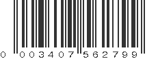 UPC 003407562799