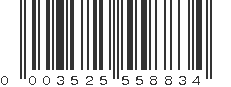 UPC 003525558834