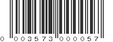 UPC 003573000057