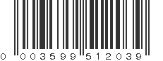 UPC 003599512039