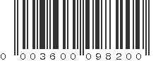 UPC 003600098200